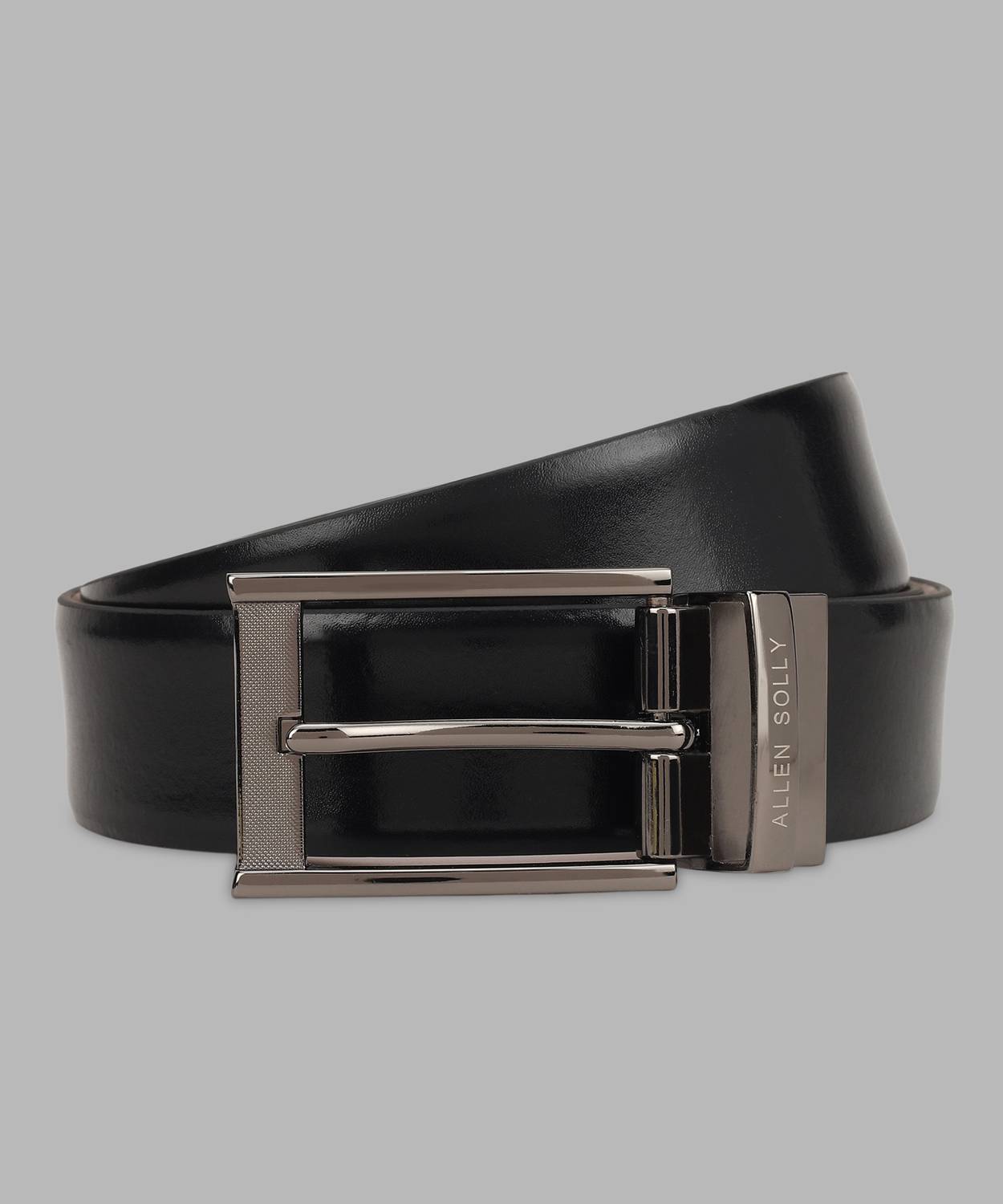 Allen Solly Men Black, Tan Leather Reversible Belt - Image 5