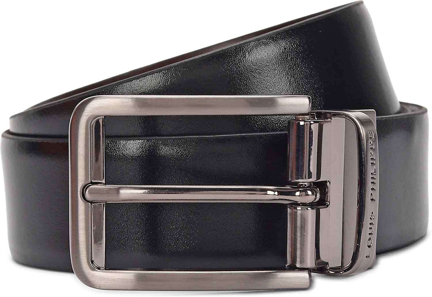 Image of LOUIS PHILIPPE Men Formal Black, Brown Genuine Leather Reversible Belt