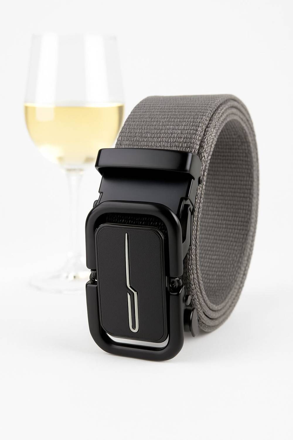 BPRIDE Men Casual, Evening, Formal, Party Grey Nylon Belt