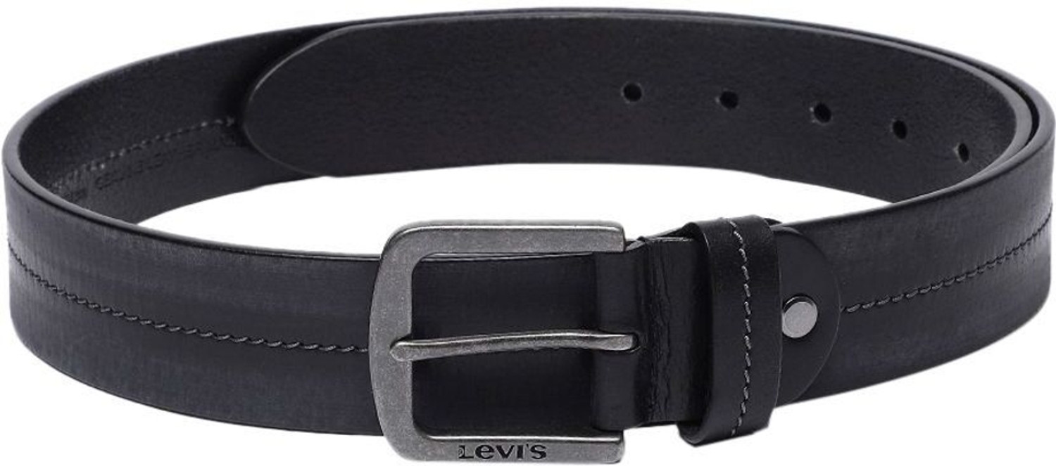 Image of LEVI'S Men Casual Black Genuine Leather Belt