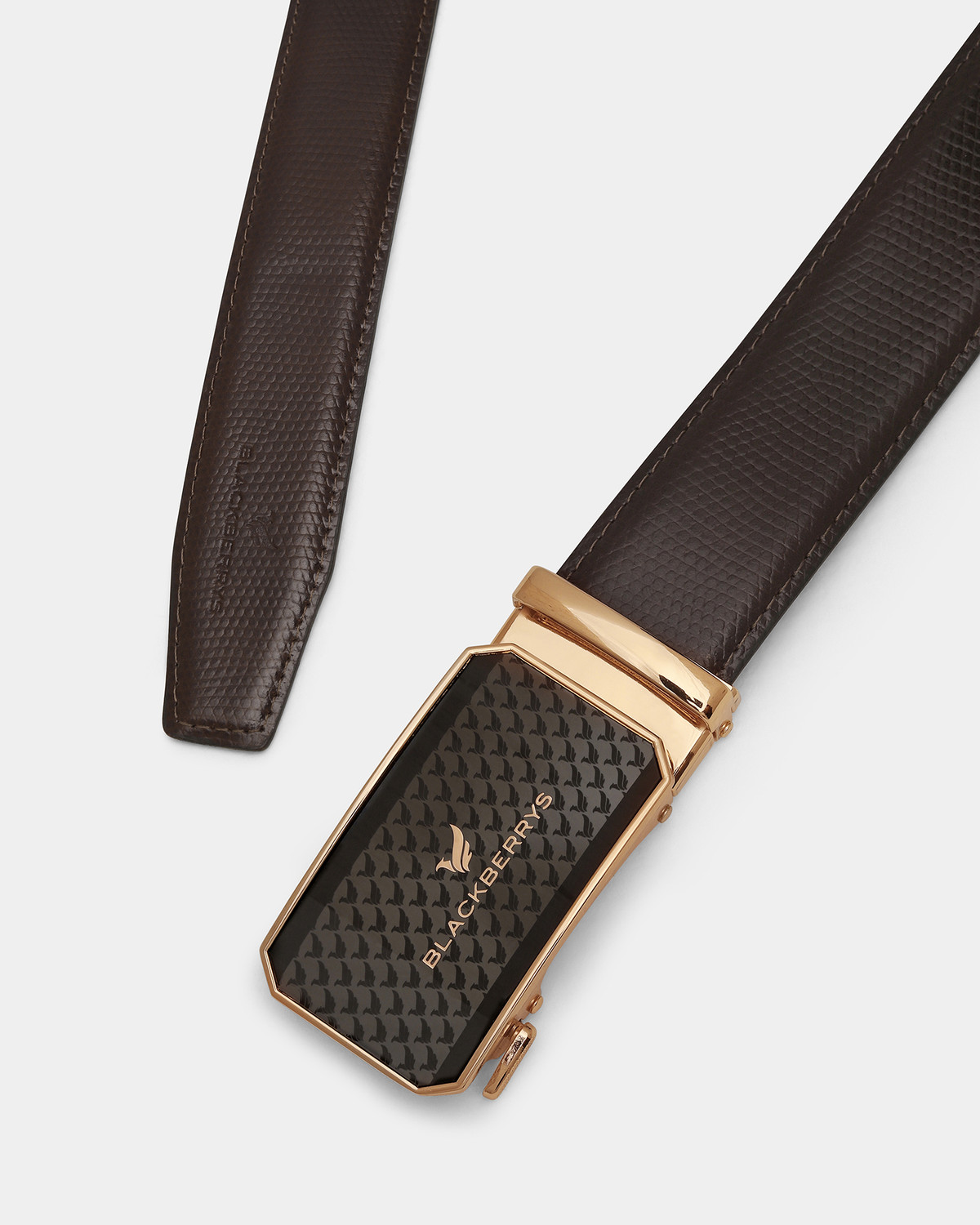 Image of Blackberrys Men Brown Genuine Leather Belt