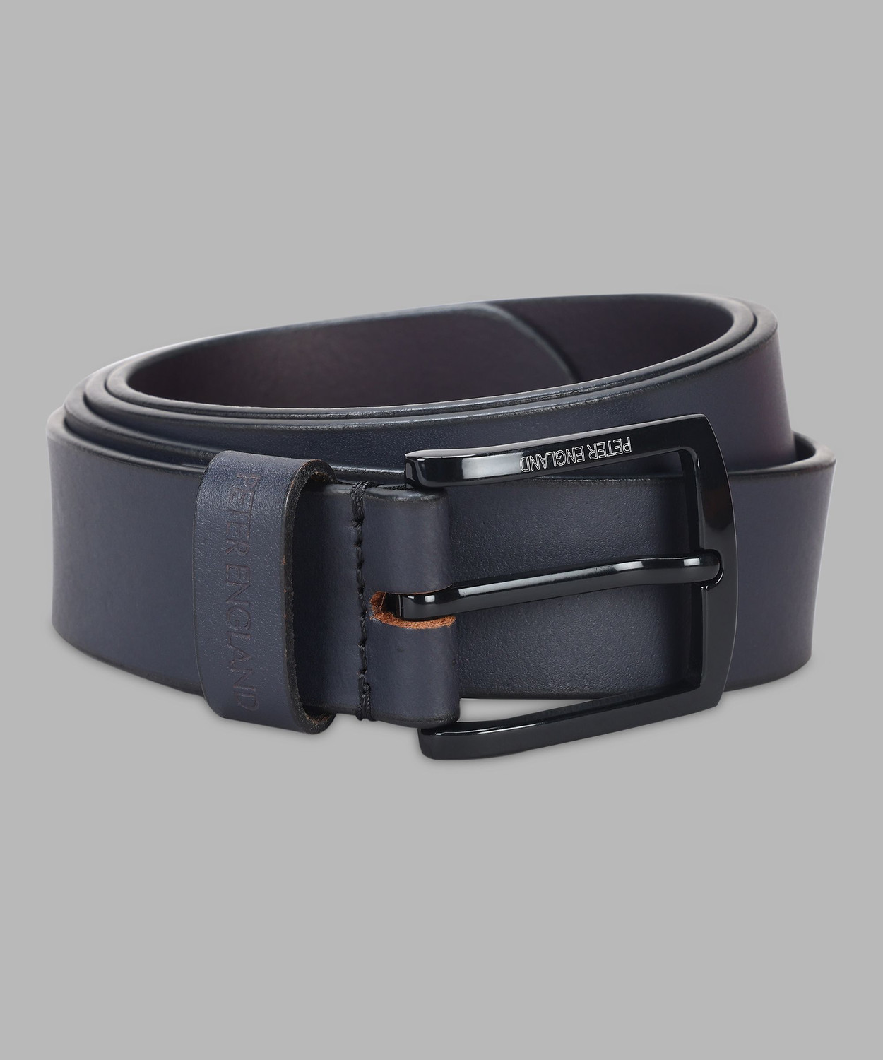 Image of PETER ENGLAND Men Blue Genuine Leather Belt