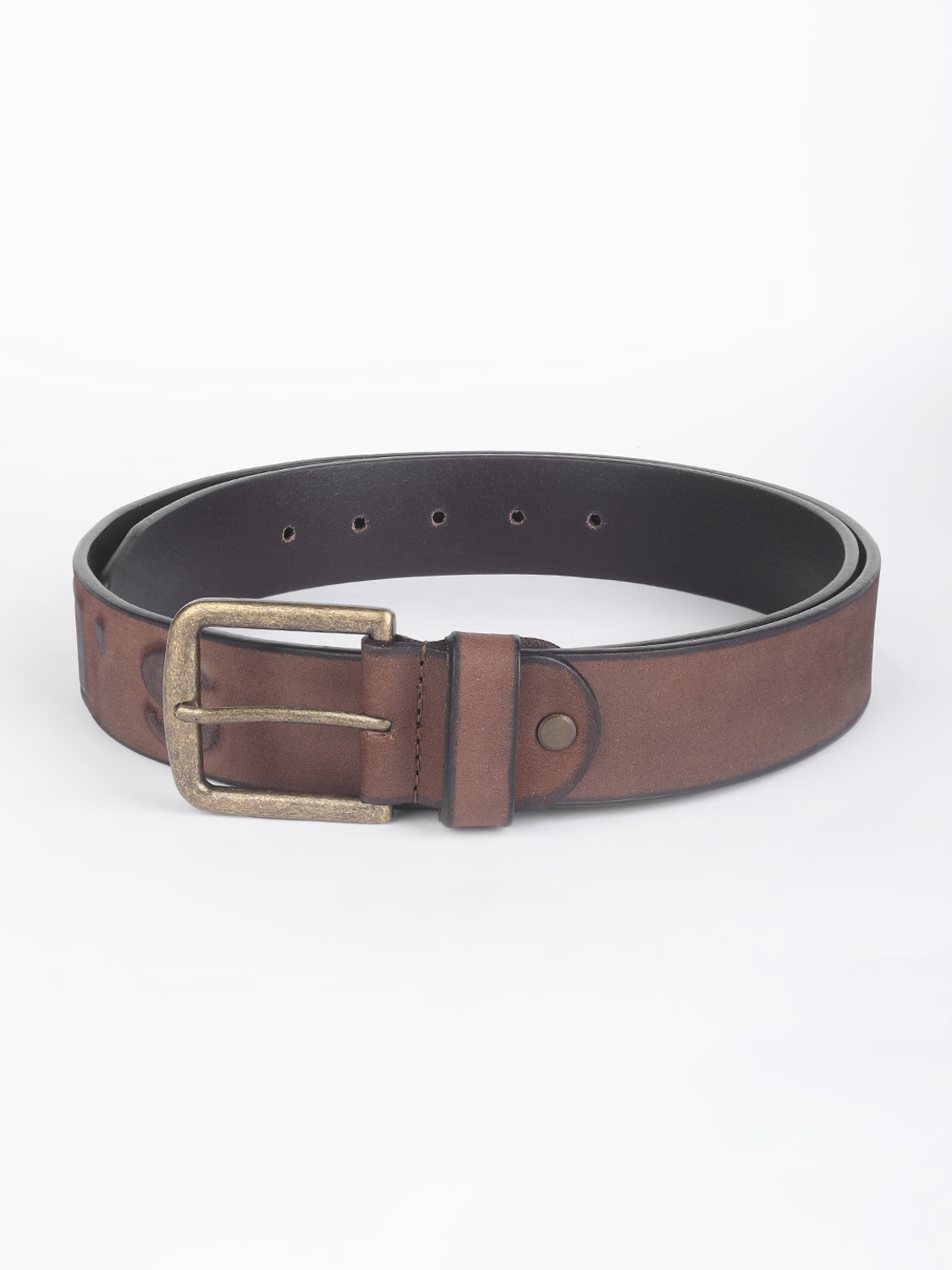 Image of LEVI'S Men Casual Brown Genuine Leather Belt