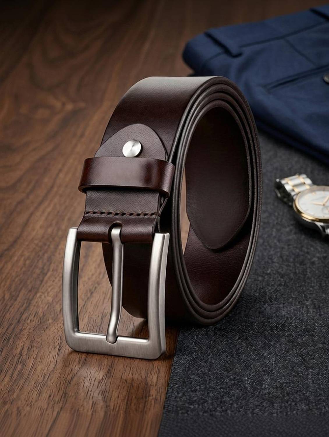 BELTZA Men Casual, Formal Black, Brown Genuine Leather Belt