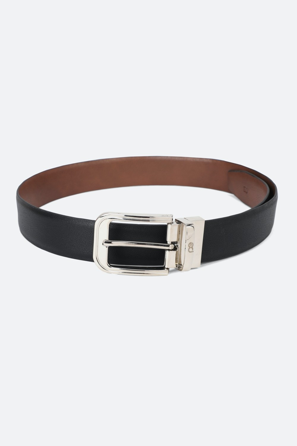 Image of PETER ENGLAND Men Formal Black Genuine Leather Belt