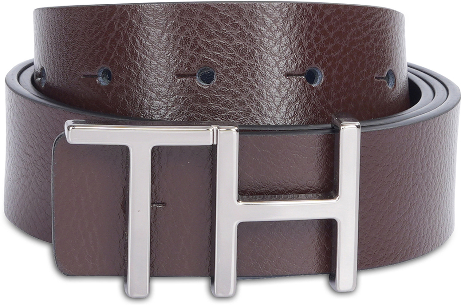 Image of TOMMY HILFIGER Men Casual Brown Genuine Leather Reversible Belt