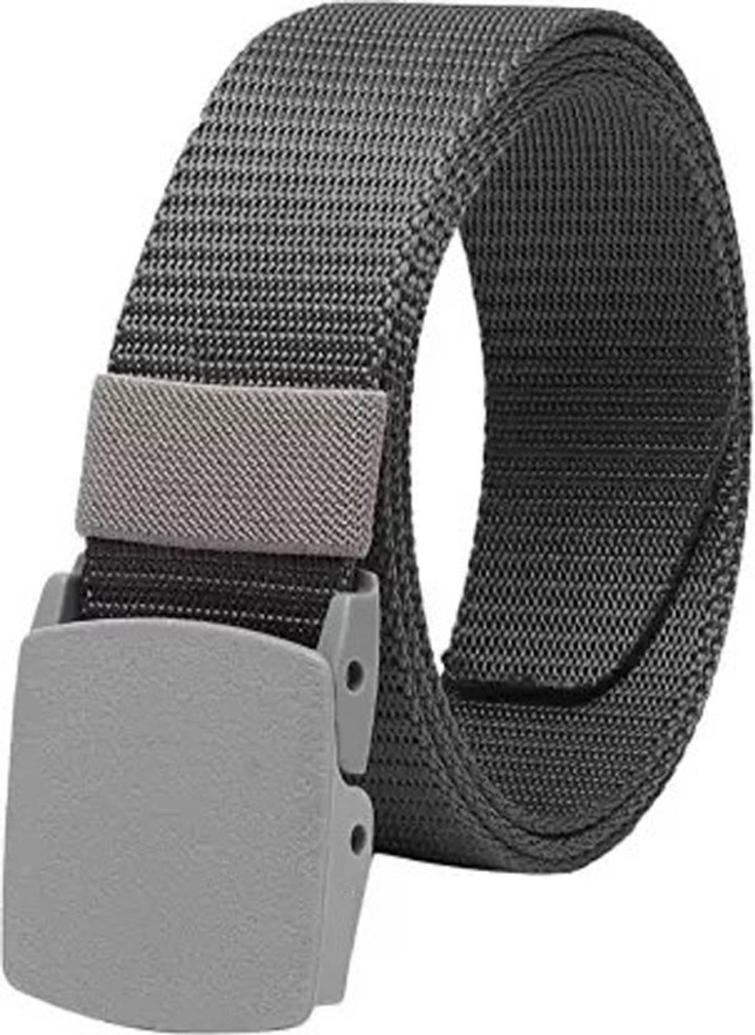 LEATHERTONE Men Casual, Formal, Party Grey Nylon Belt