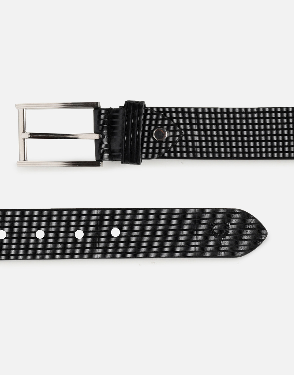 Image of Allen Solly Men Black Genuine Leather Belt
