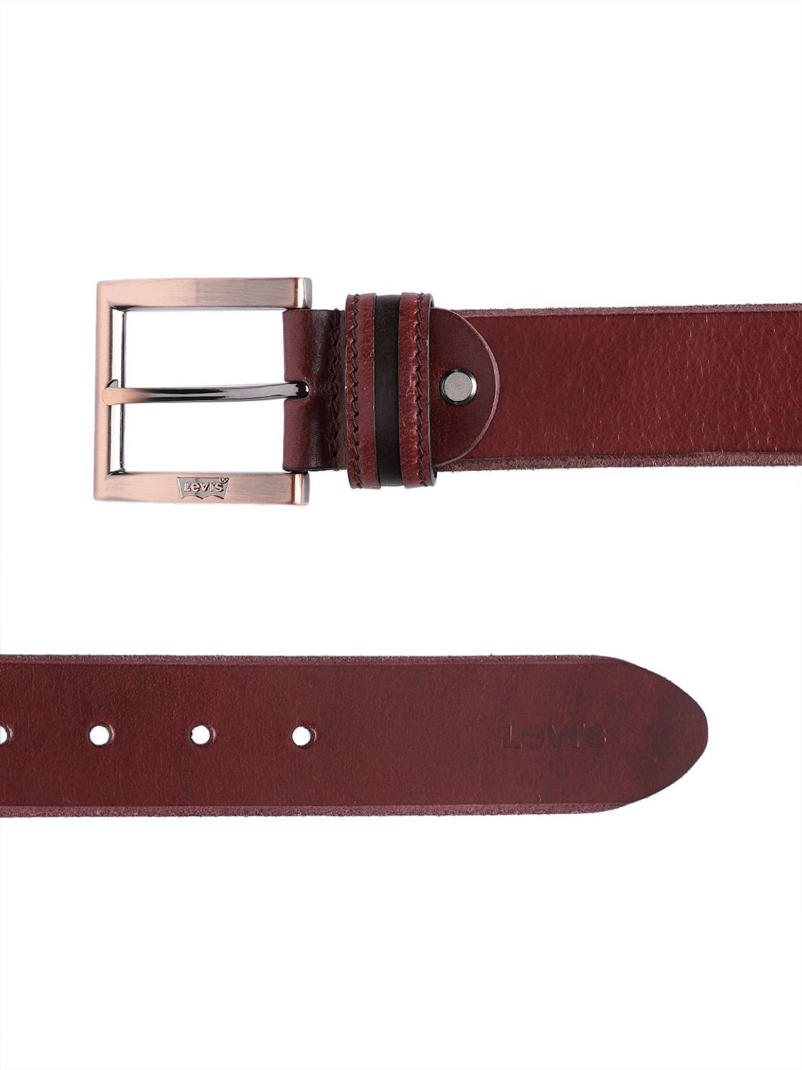 Image of LEVI'S Men Casual Red Genuine Leather Belt