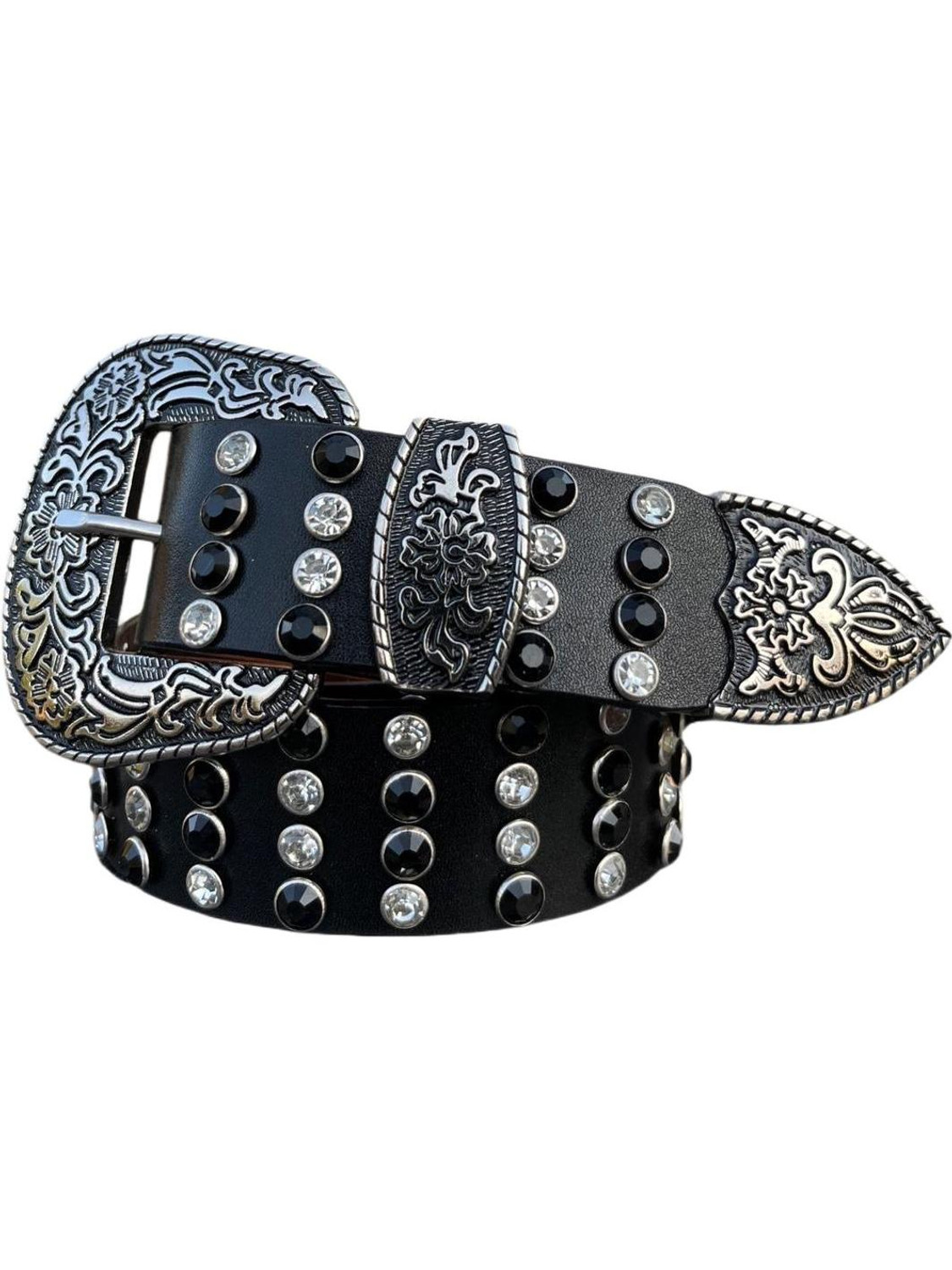 Image of ENTEGRO Men Party, Evening, Casual Black Genuine Leather Belt