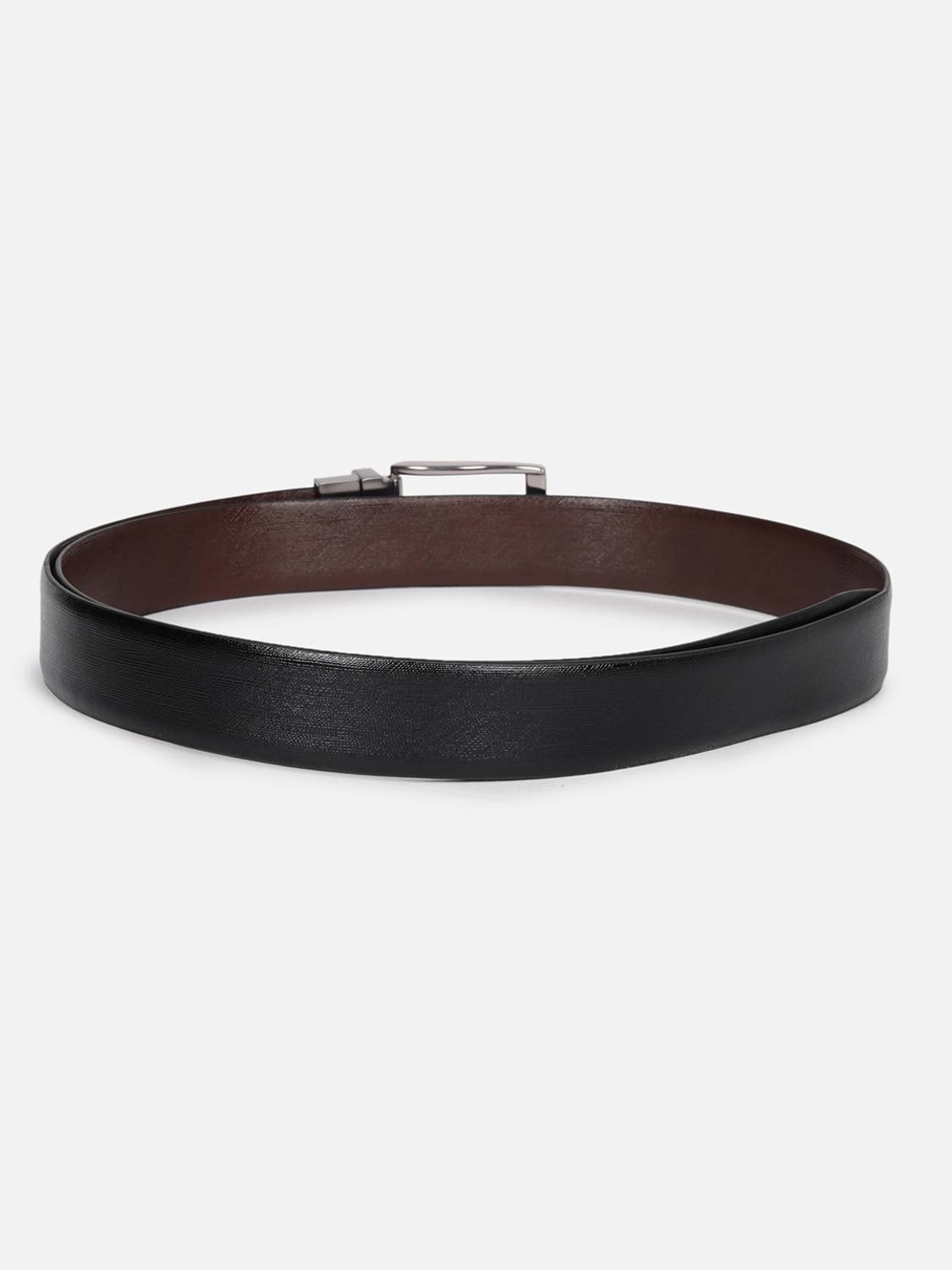 Louis Philippe Men Multicolor Leather Reversible Belt - Image 3