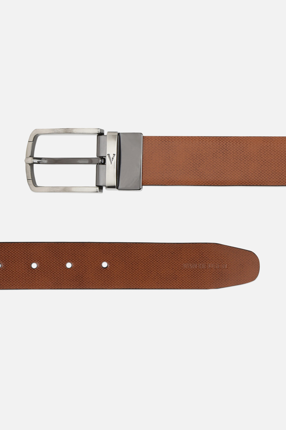 Image of VAN HEUSEN Men Brown Genuine Leather Belt