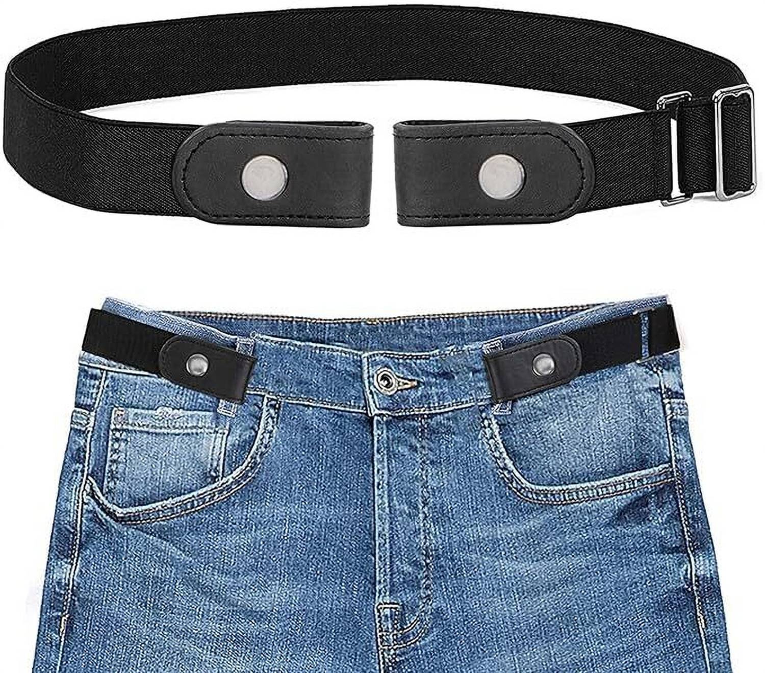 Anemone Men Casual, Evening, Formal, Party Black Nylon Belt