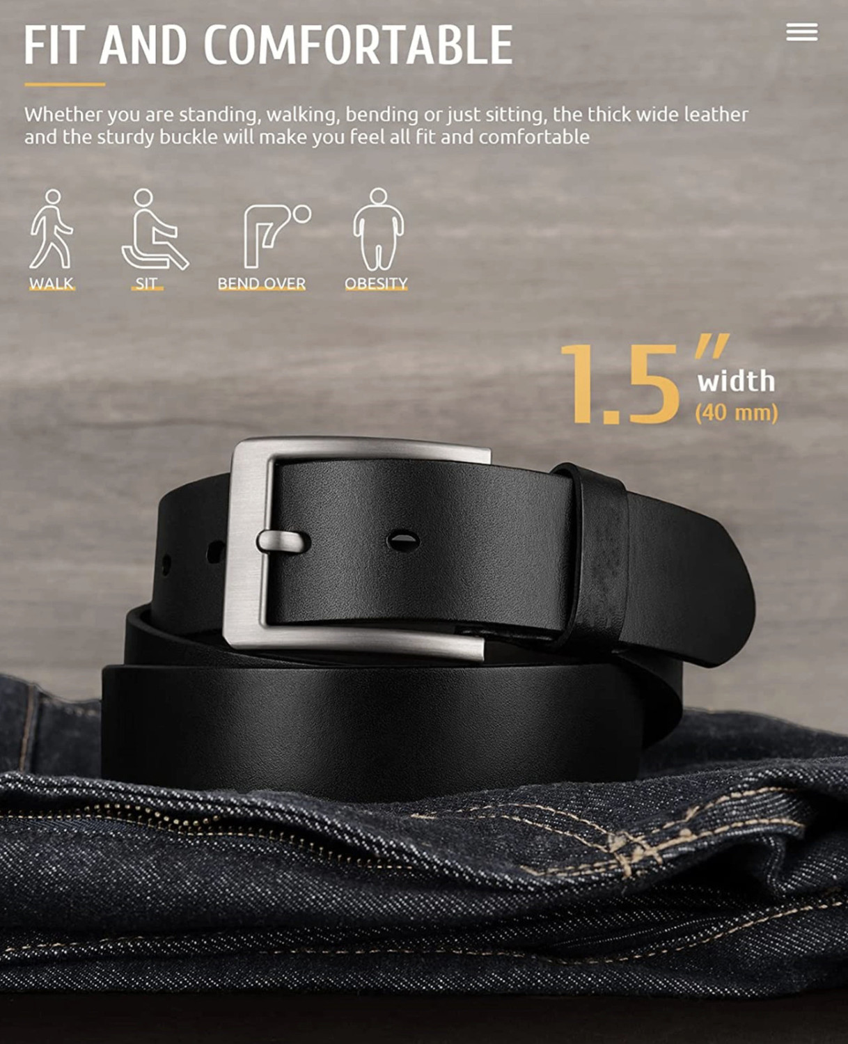 Image of Roadster Men Casual, Evening, Formal, Party Black, Silver Genuine Leather Belt