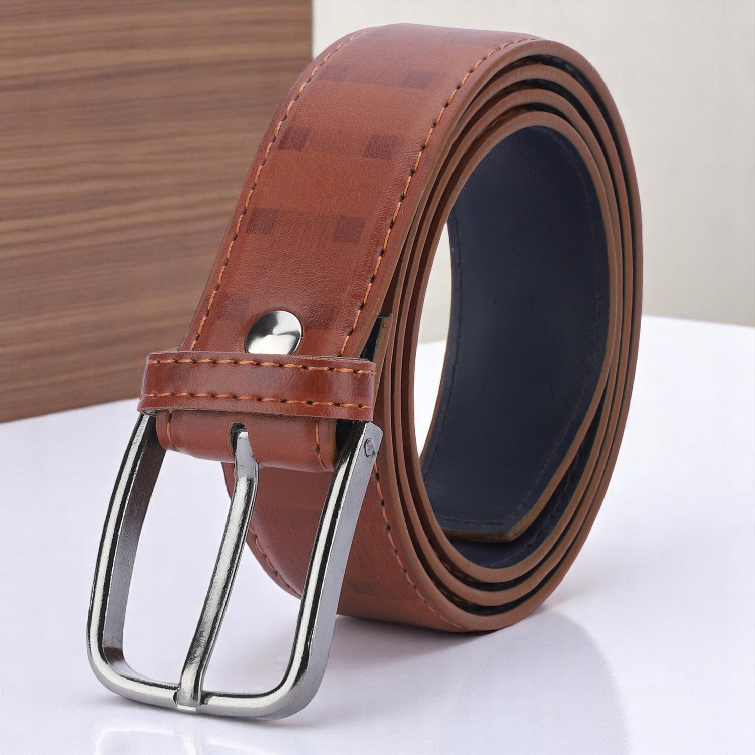 Image of KILLER Men Casual, Formal Tan Artificial Leather Belt