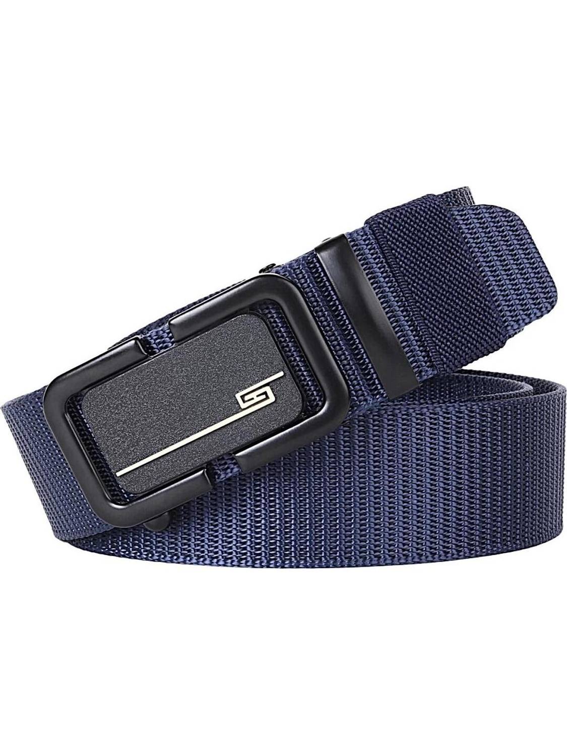 BELTZA Men & Women Casual, Party, Evening Blue Nylon Belt