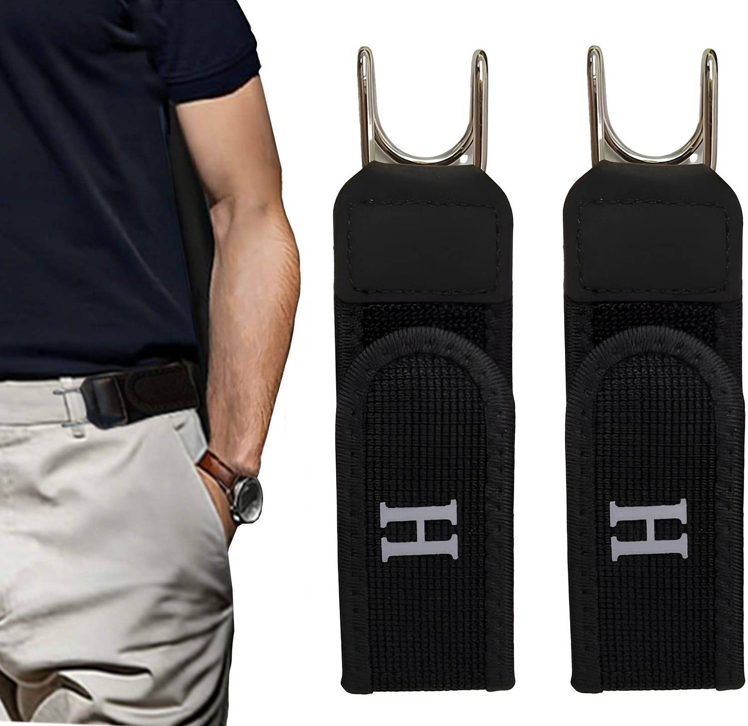 SIOPAWORLD Black Nylon Belt - Image 1