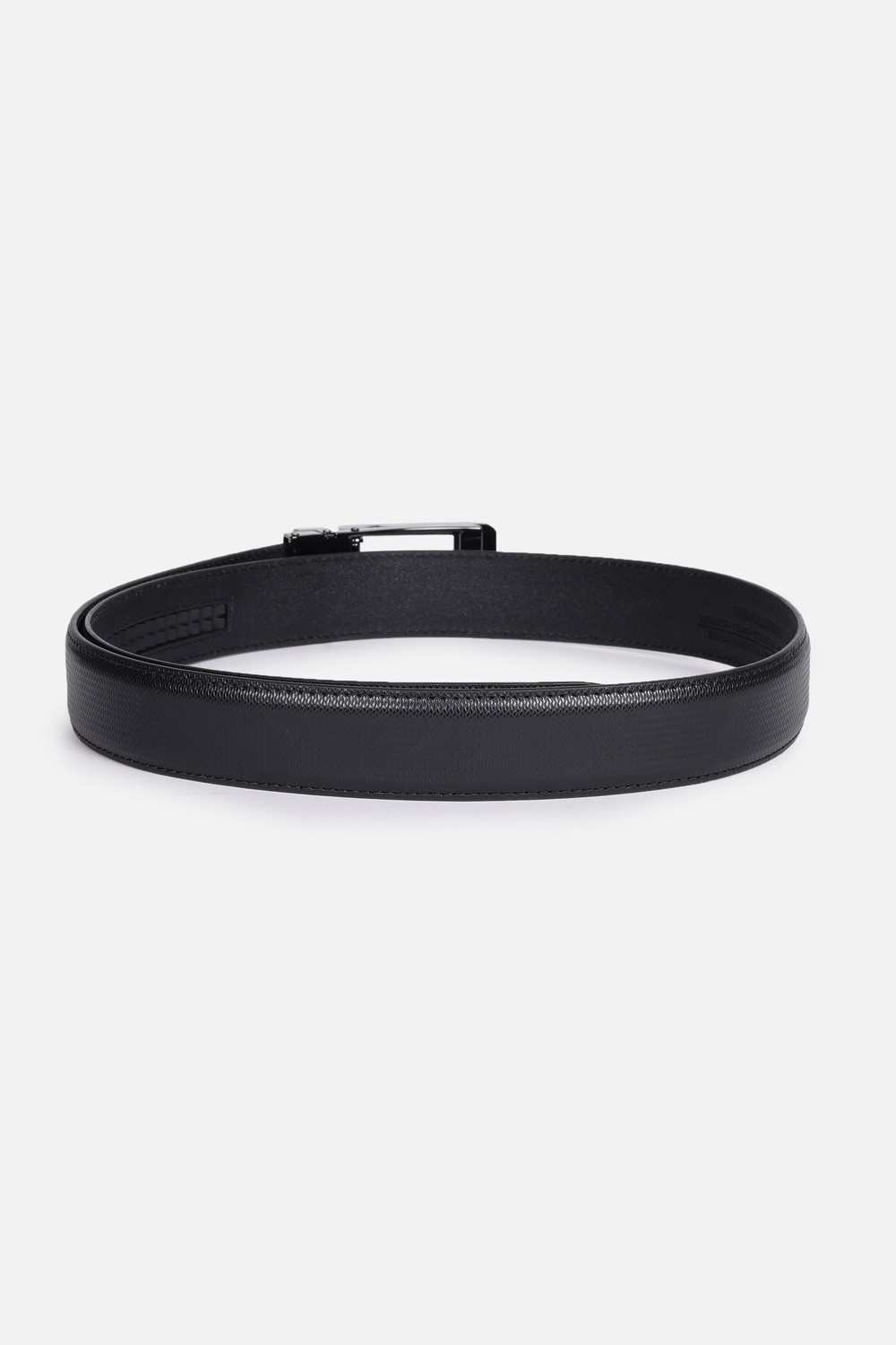 Image of VAN HEUSEN Men Formal Black Genuine Leather Belt