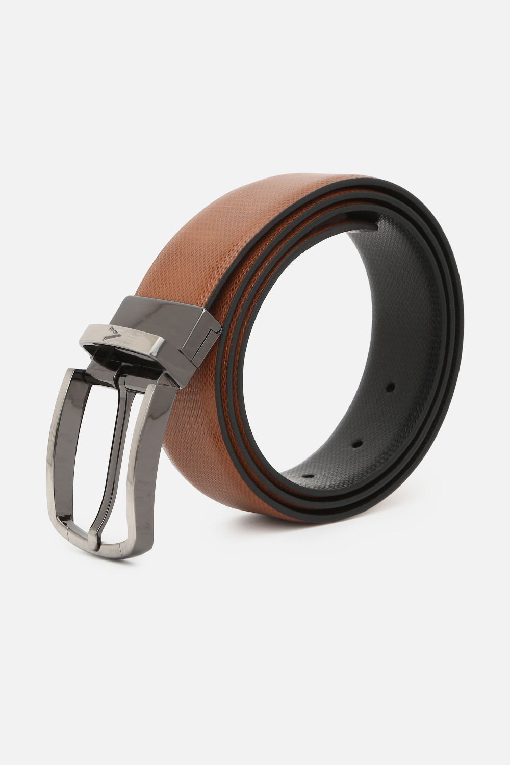 Image of VAN HEUSEN Men Brown Genuine Leather Belt