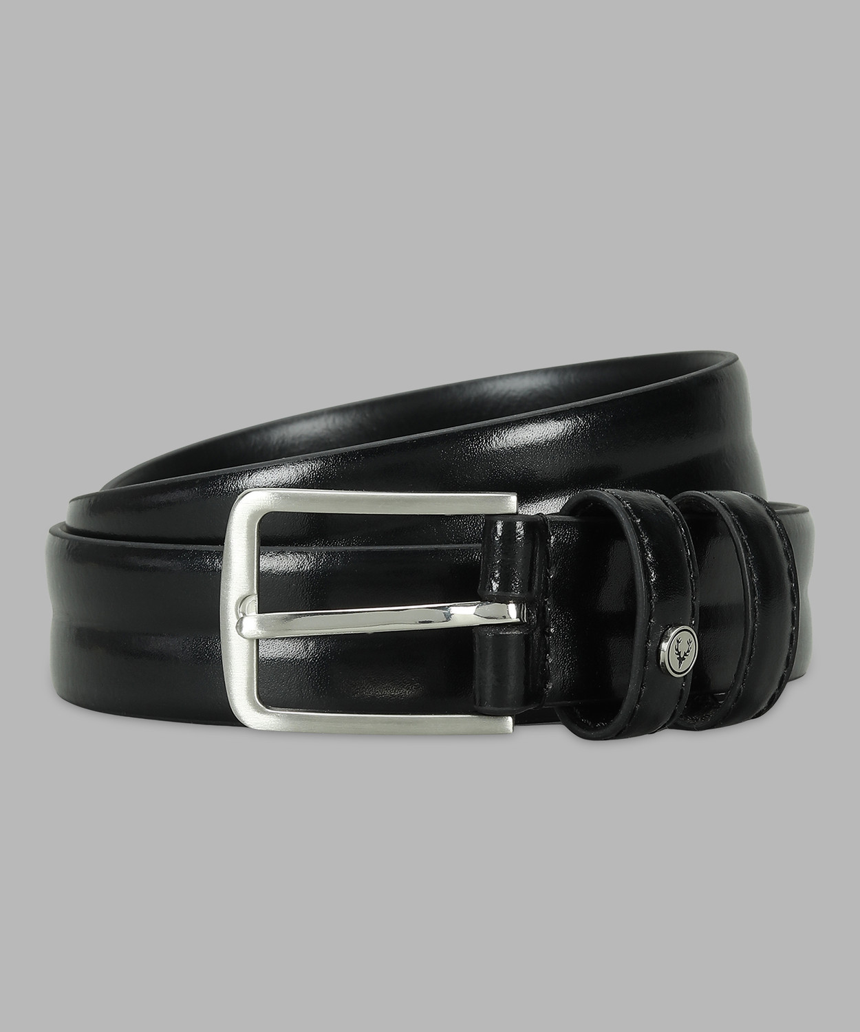 Allen Solly Men Black Genuine Leather Belt