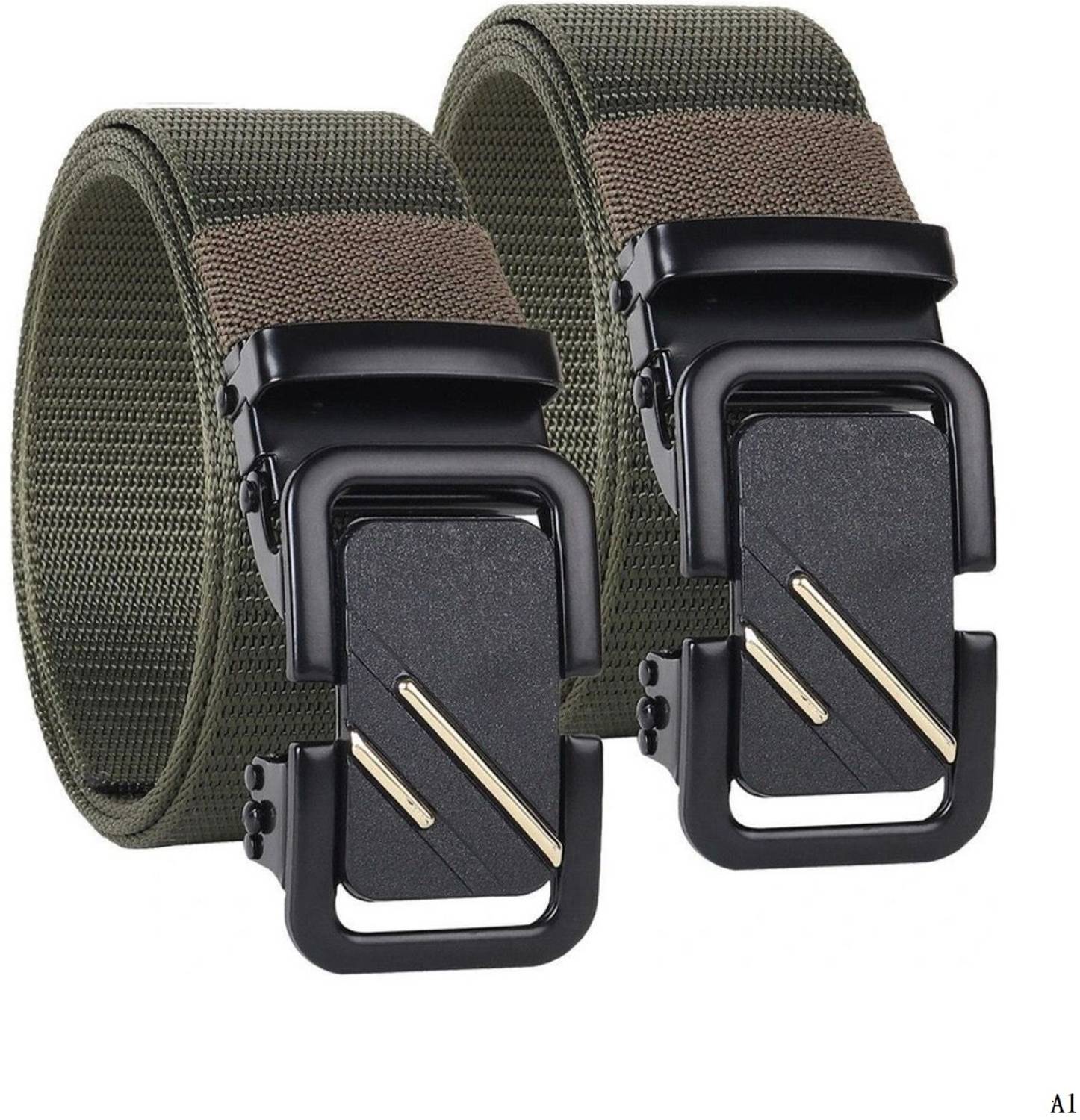 BPRIDE Men Casual, Evening, Formal, Party Green, Green Nylon Belt
