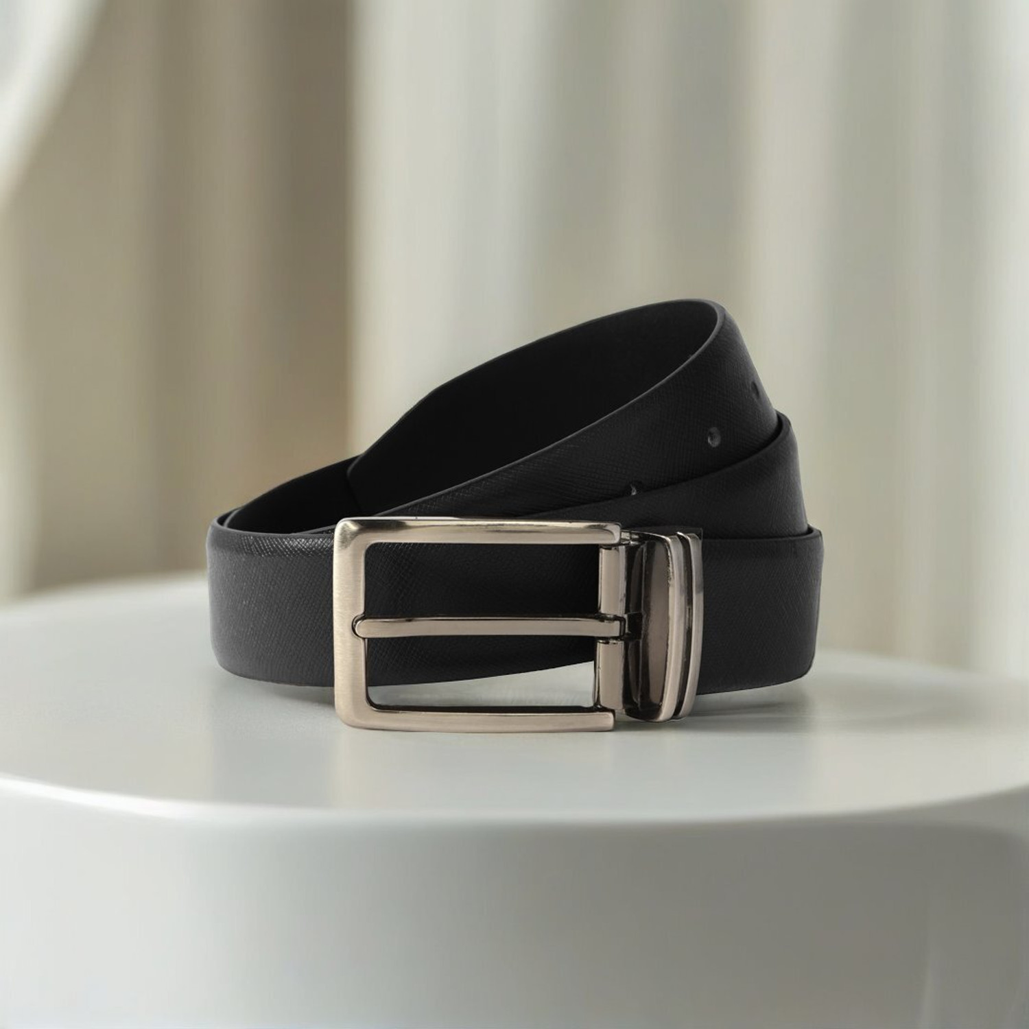 HRX by Hrithik Roshan Men Formal Black Genuine Leather Belt