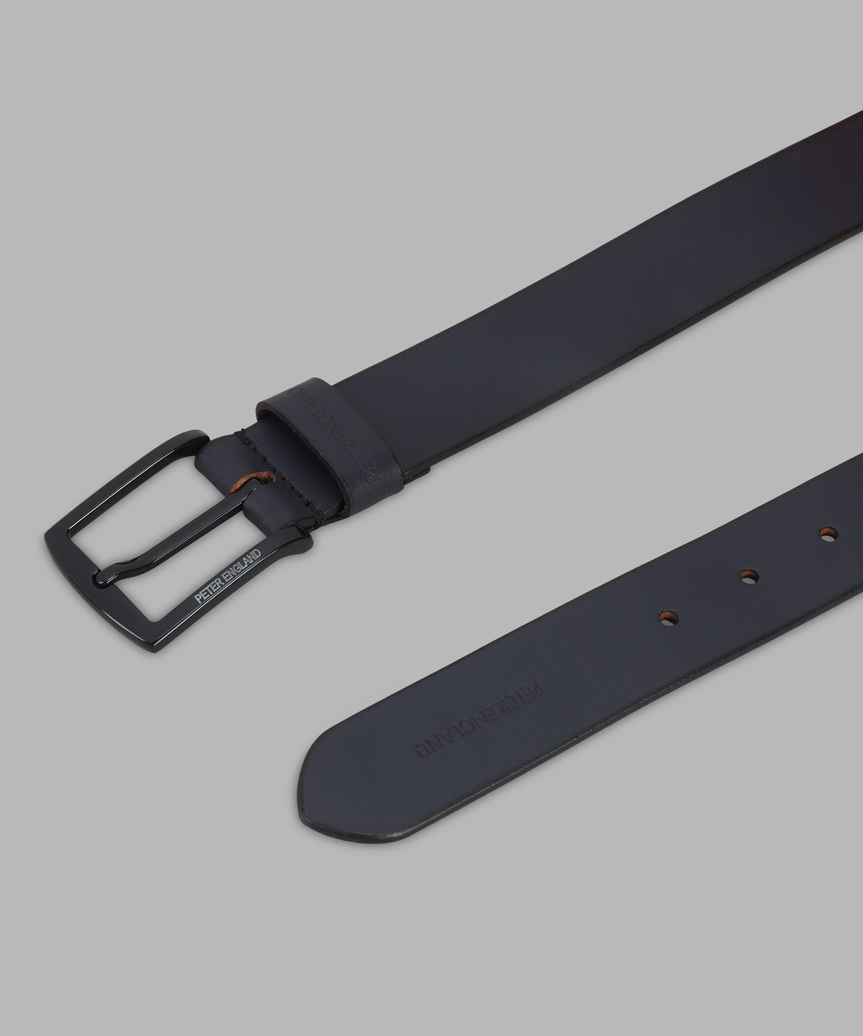 Image of PETER ENGLAND Men Blue Genuine Leather Belt