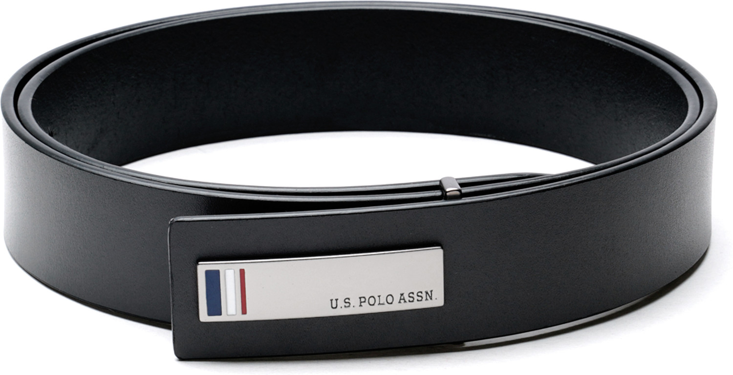 Image of U.S. POLO ASSN. Men Casual Grey Genuine Leather Belt