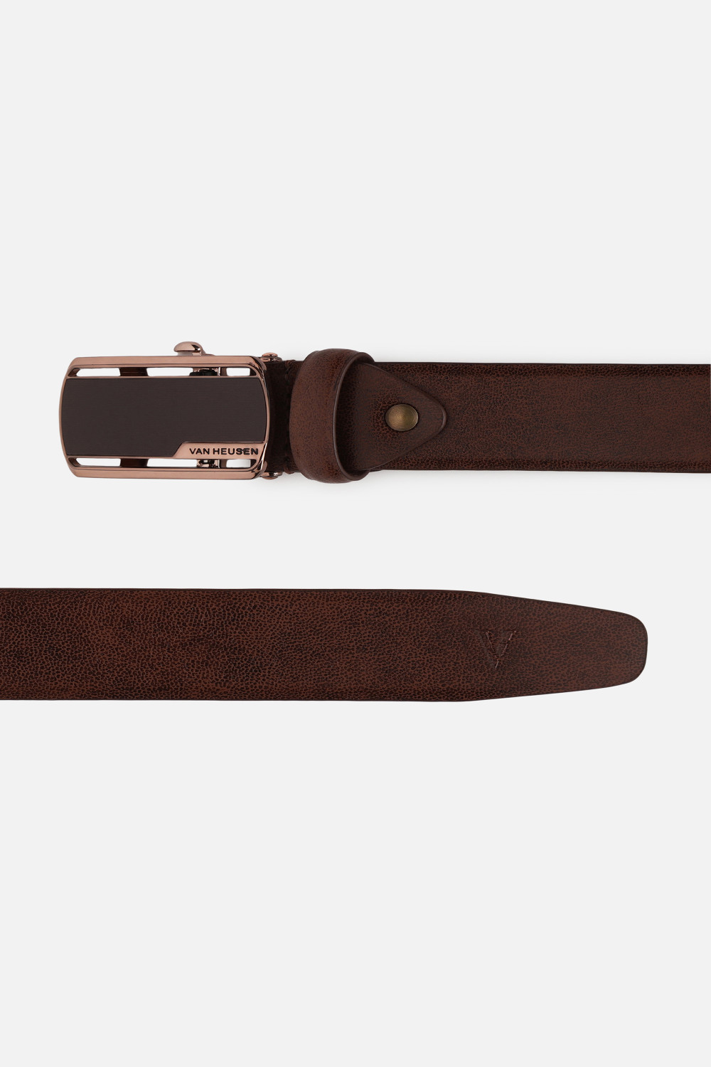 Image of VAN HEUSEN Men Brown Genuine Leather Belt