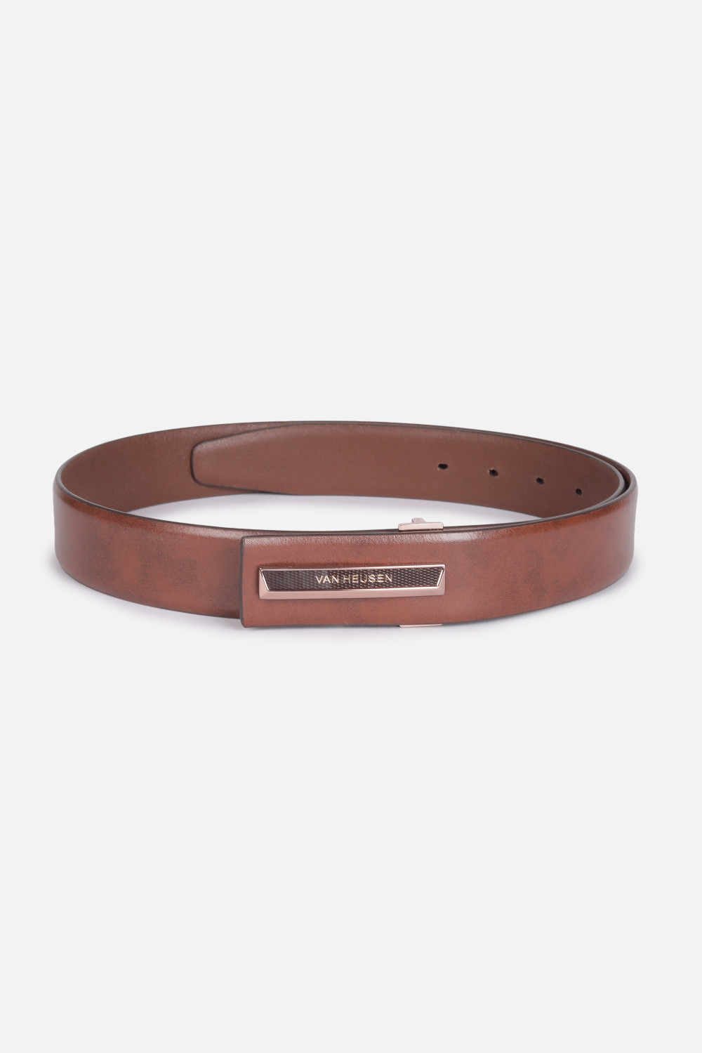 Image of VAN HEUSEN Men Brown Genuine Leather Belt