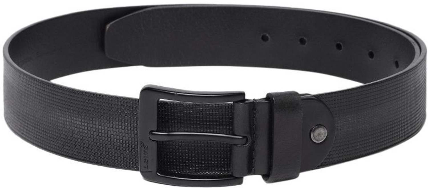 Image of LEVI'S Men Casual Black Genuine Leather Belt