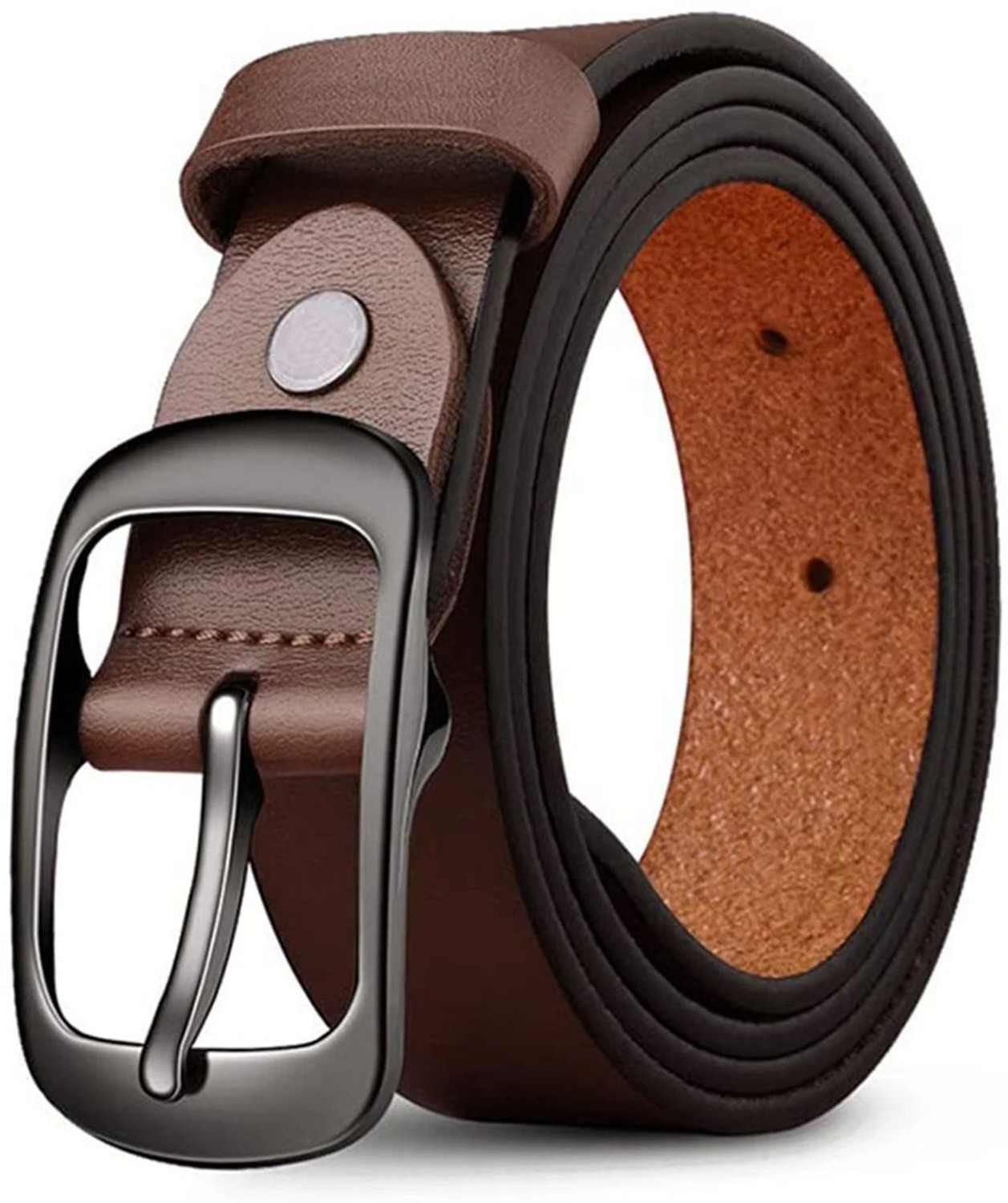 Image of Nexbelt Men Brown Artificial Leather, Texas Leatherite Belt