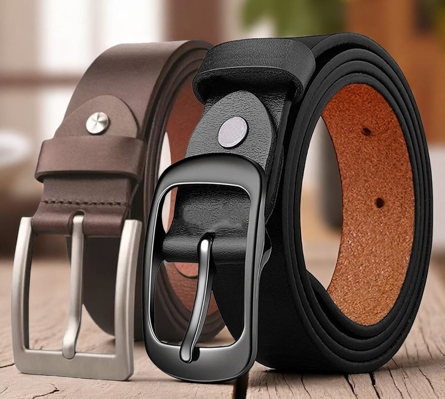 Image of Roadster Men Formal Multicolor Genuine Leather Belt