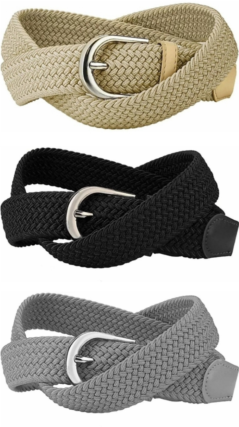 Image of Zoro Designs Men & Women Formal, Casual, Party, Evening Black, Beige, Grey Synthetic Belt