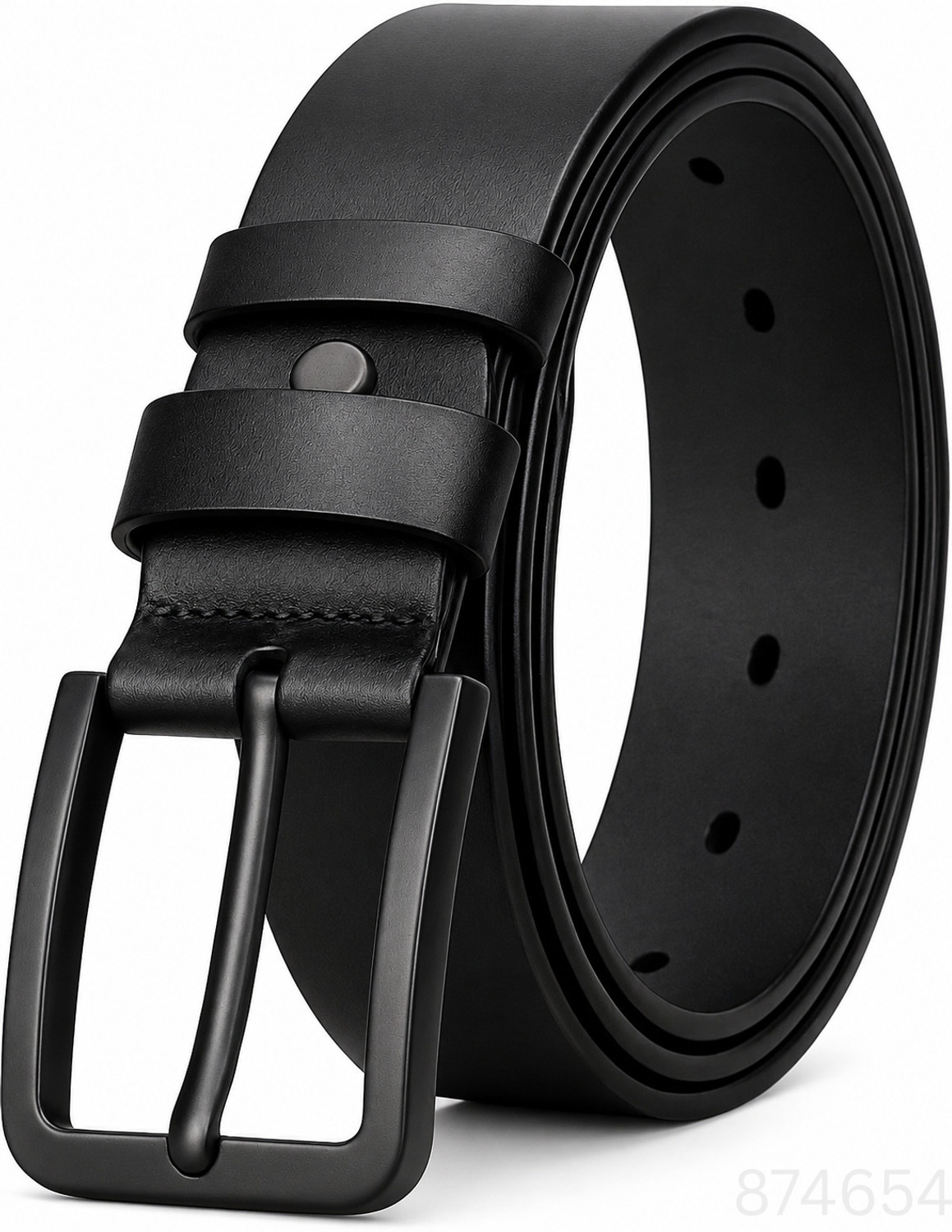 Image of laczo Men Casual, Formal, Party Black Synthetic Belt
