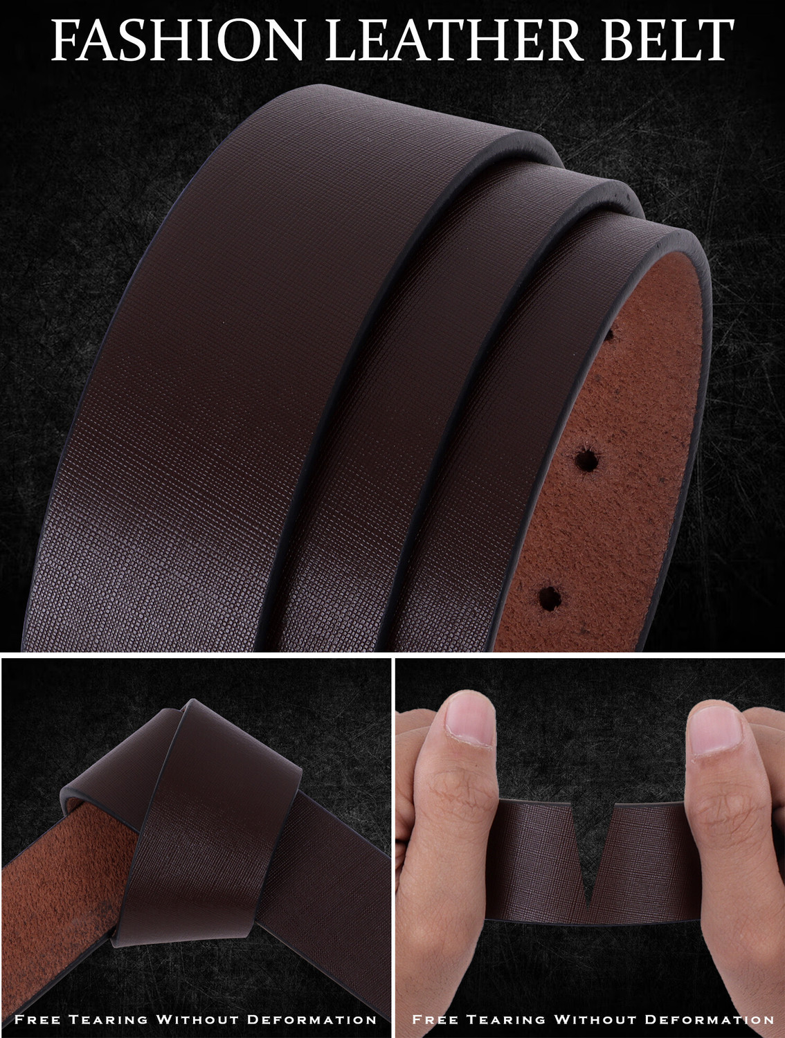 Image of KILLER Men Formal, Casual, Evening, Party Brown Artificial Leather Belt