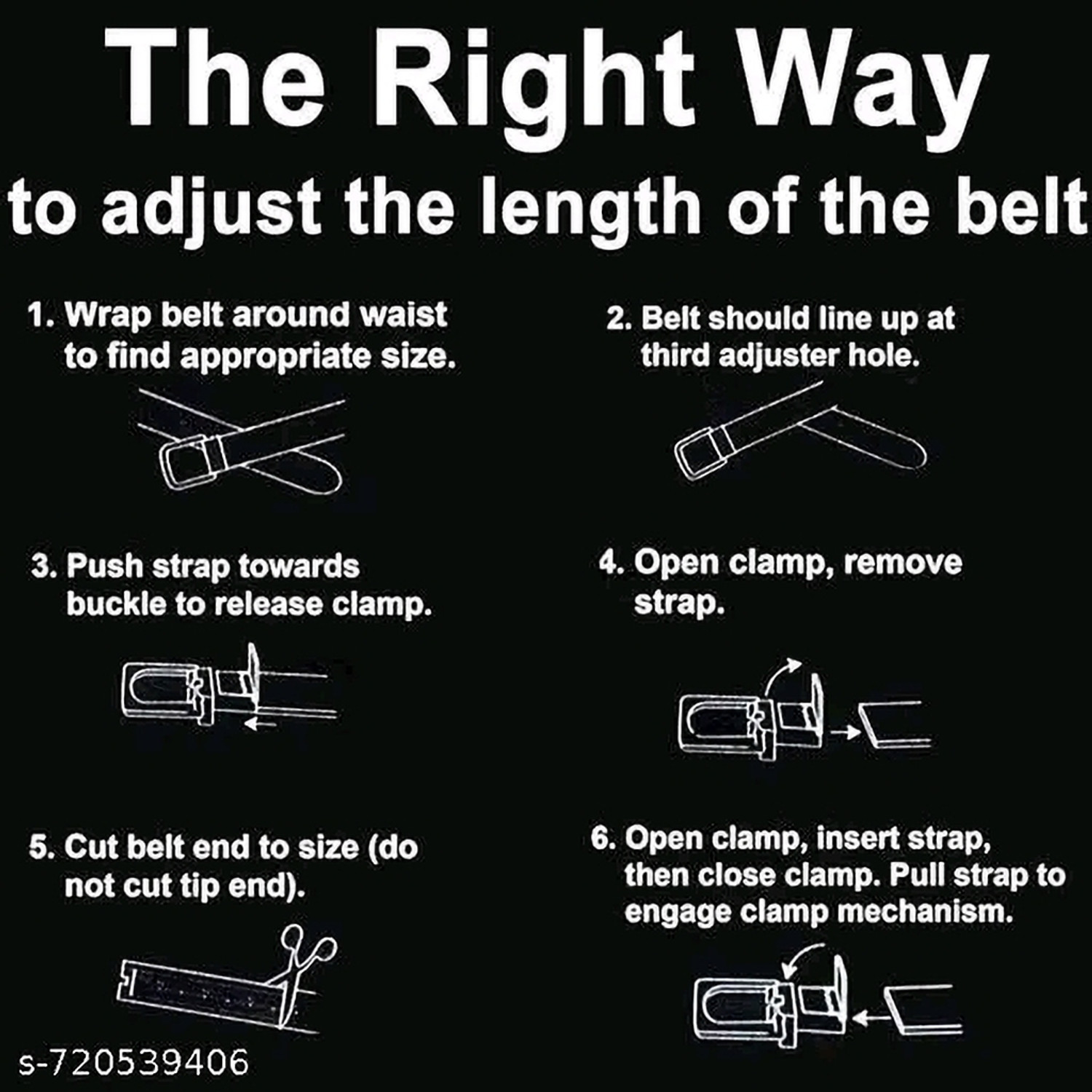 Image of TPM Men Casual Black Artificial Leather Belt