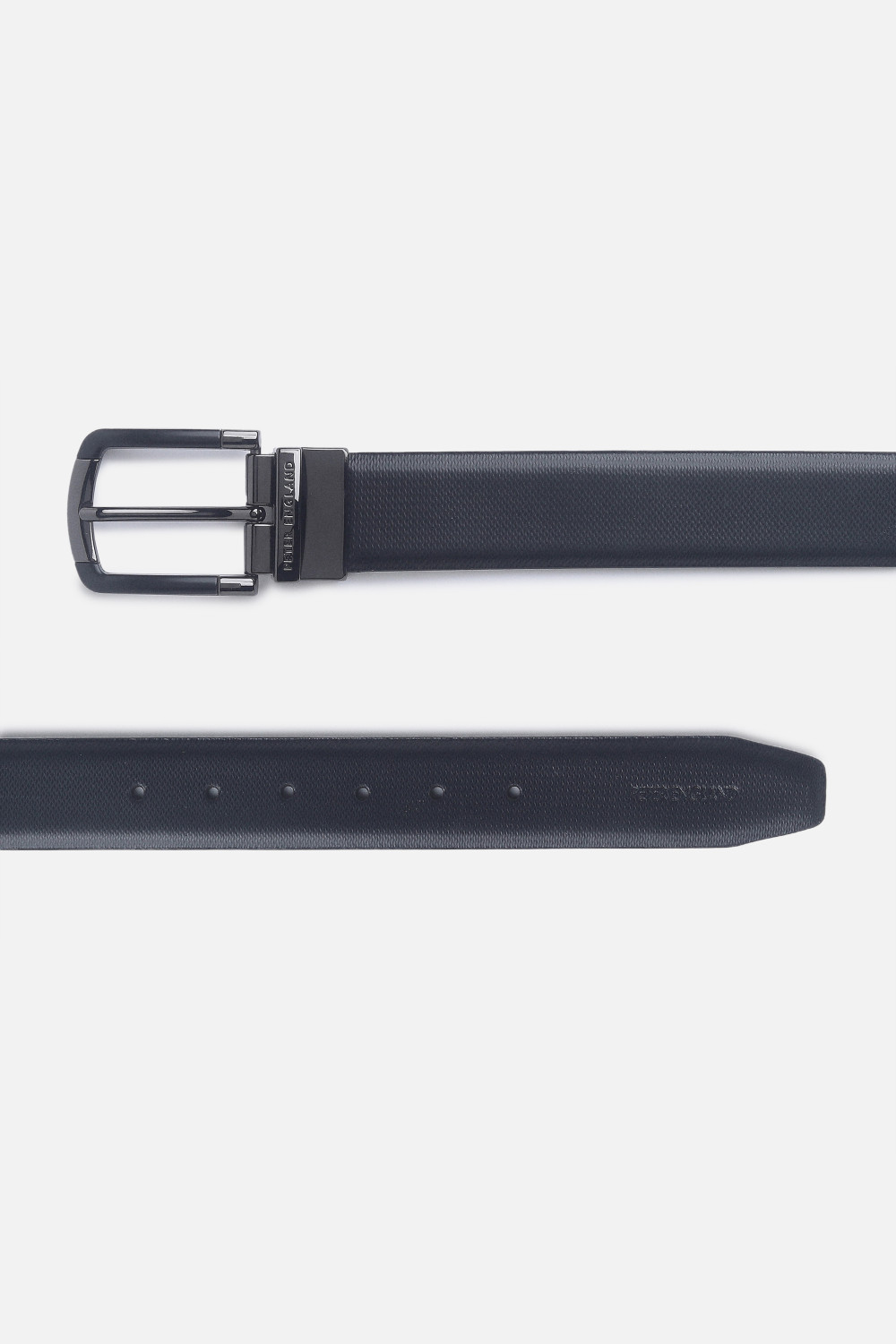 Image of PETER ENGLAND Men Black Genuine Leather Belt