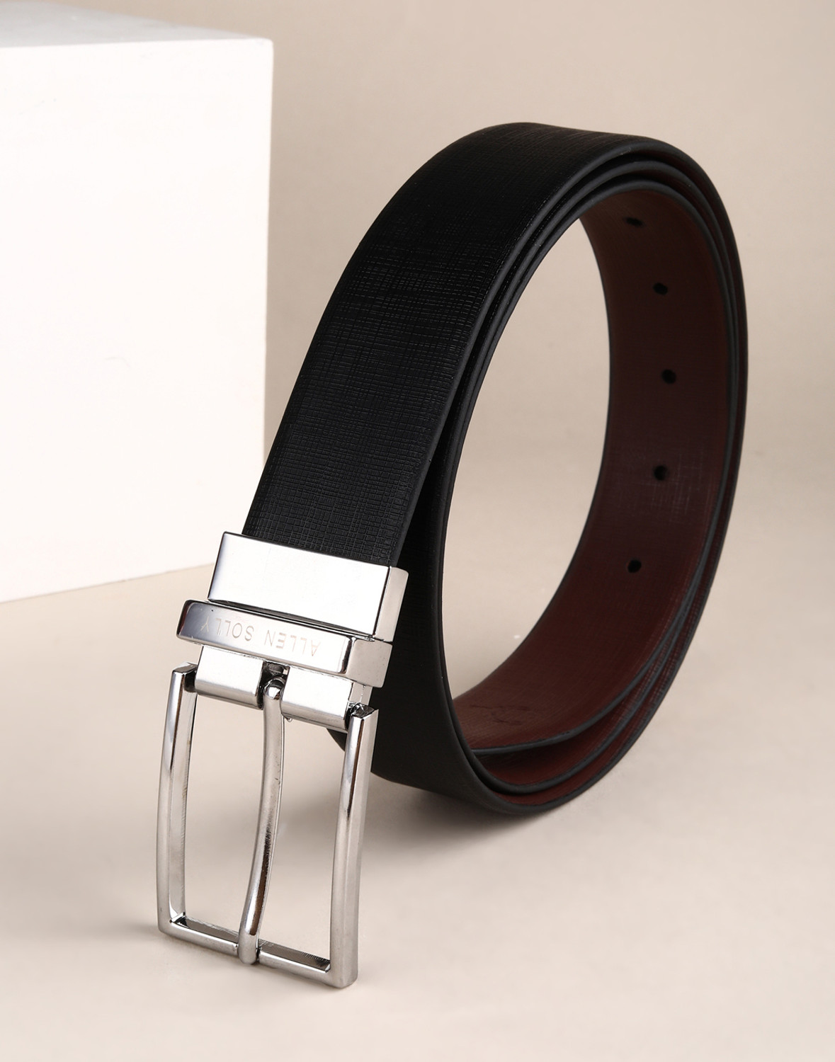 Image of Allen Solly Men Multicolor Genuine Leather Reversible Belt