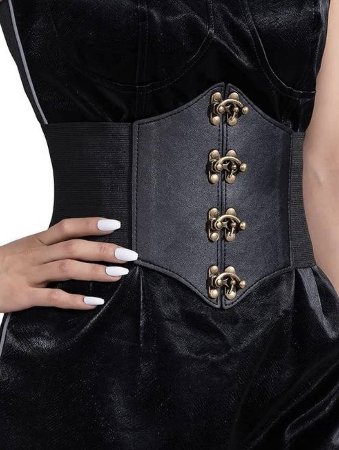 Beltworld Women Party, Evening, Casual Black Artificial Leather Belt