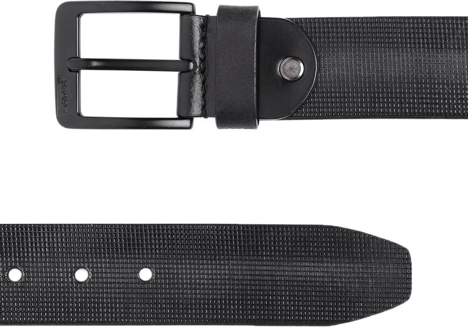 Image of LEVI'S Men Casual Black Genuine Leather Belt