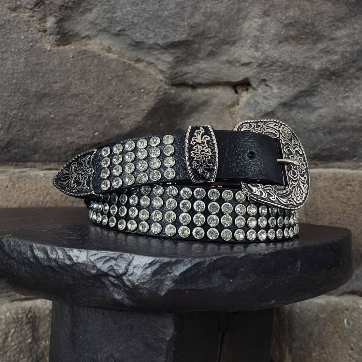 MALIKBELT Men Casual, Evening, Party Black Artificial Leather