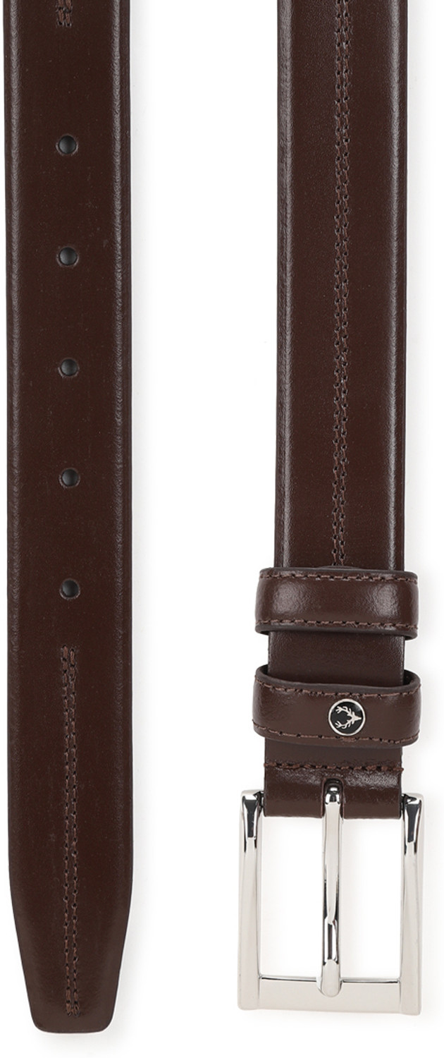 Image of Allen Solly Men Casual, Formal, Evening Brown Genuine Leather Belt