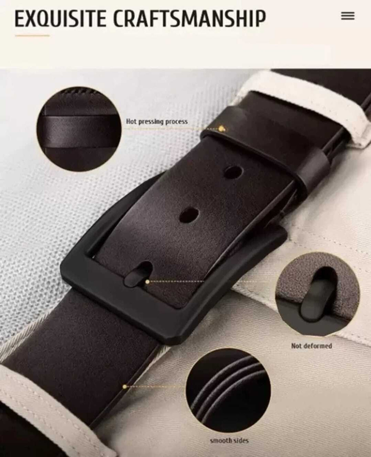 Image of Roadster Men & Women Casual, Evening, Formal, Party Brown Genuine Leather Belt