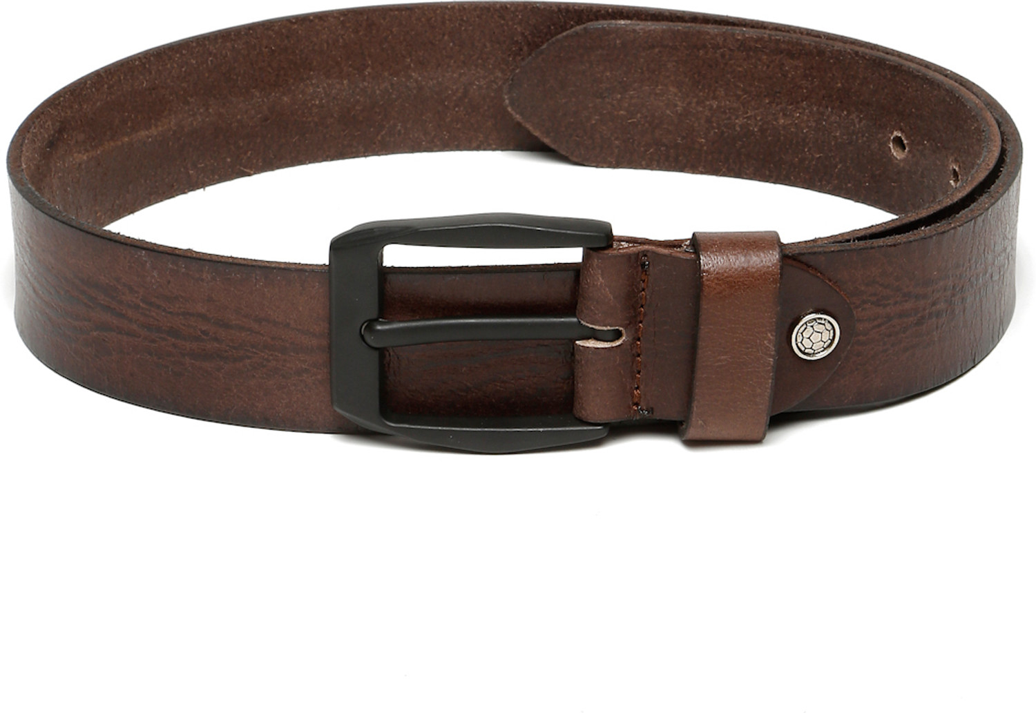 Image of Teakwood Leathers Men Casual Brown Genuine Leather Belt