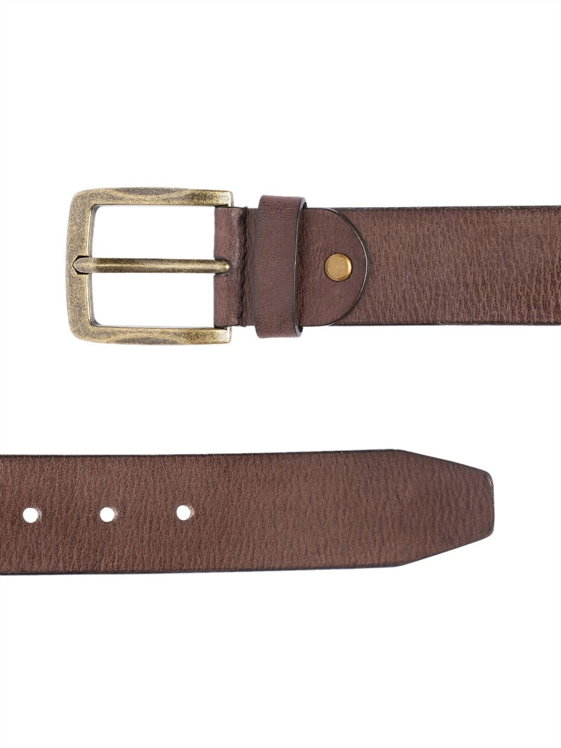 Image of LEVI'S Men Casual Brown Genuine Leather Belt