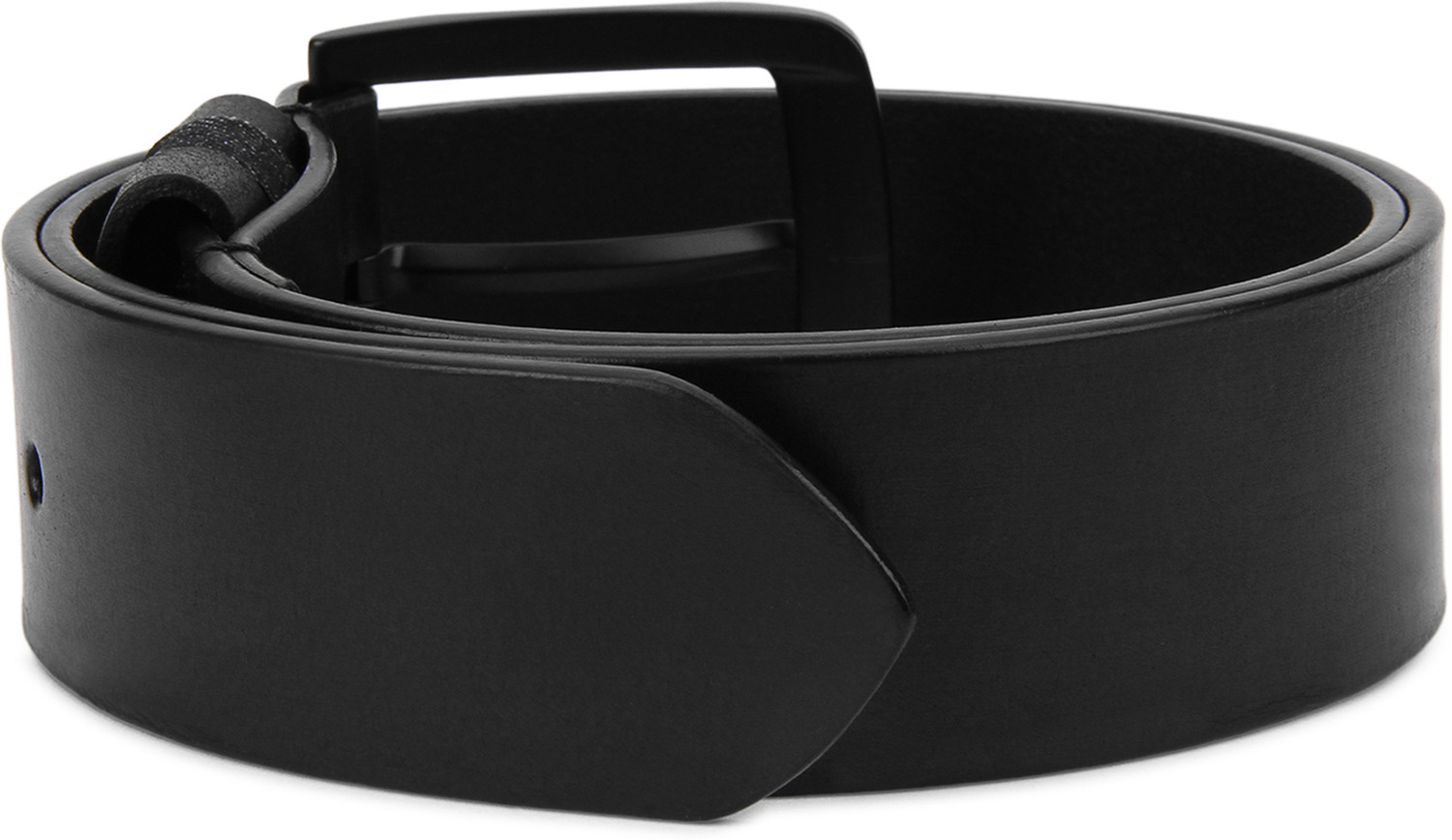 Image of WOODLAND Men Casual Black Genuine Leather Belt