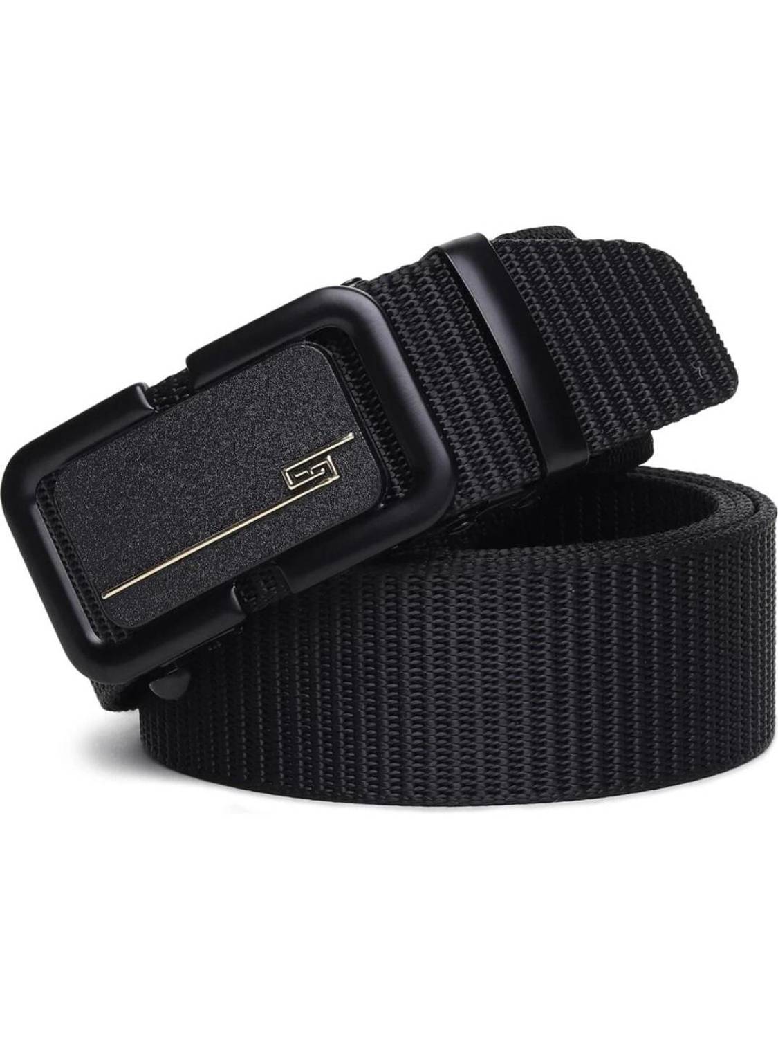 BELTZA Men & Women Casual, Party, Evening Black Nylon Belt