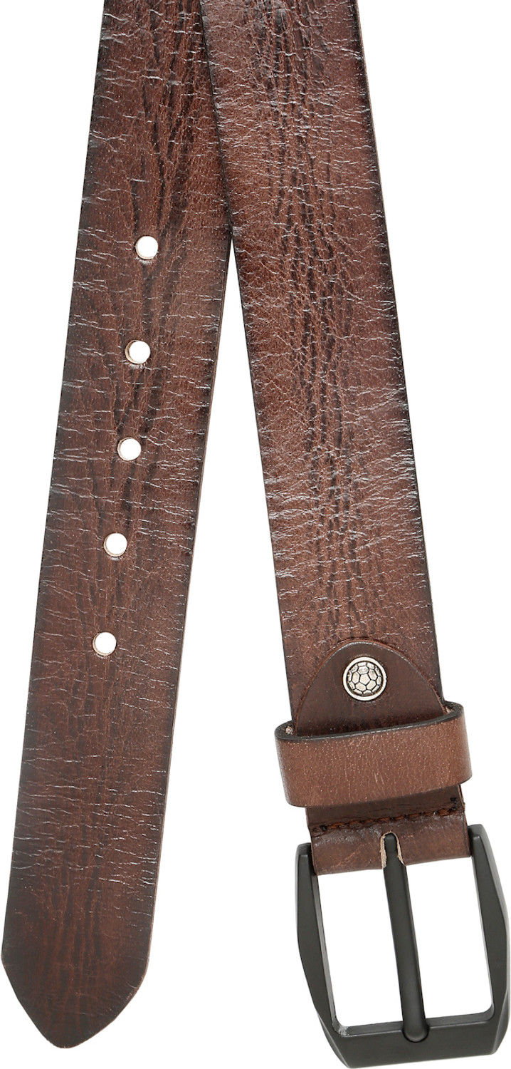 Image of Teakwood Leathers Men Casual Brown Genuine Leather Belt