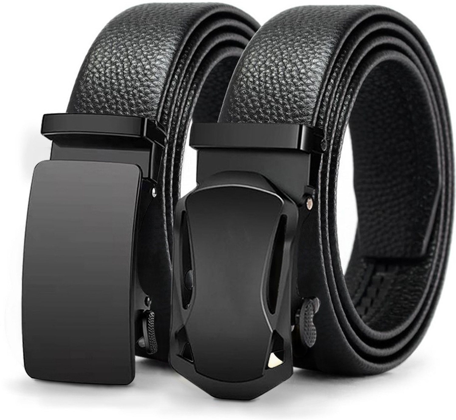 Image of PROVOGUE Men Formal, Casual, Party, Evening Black Artificial Leather, Texas Leatherite Belt